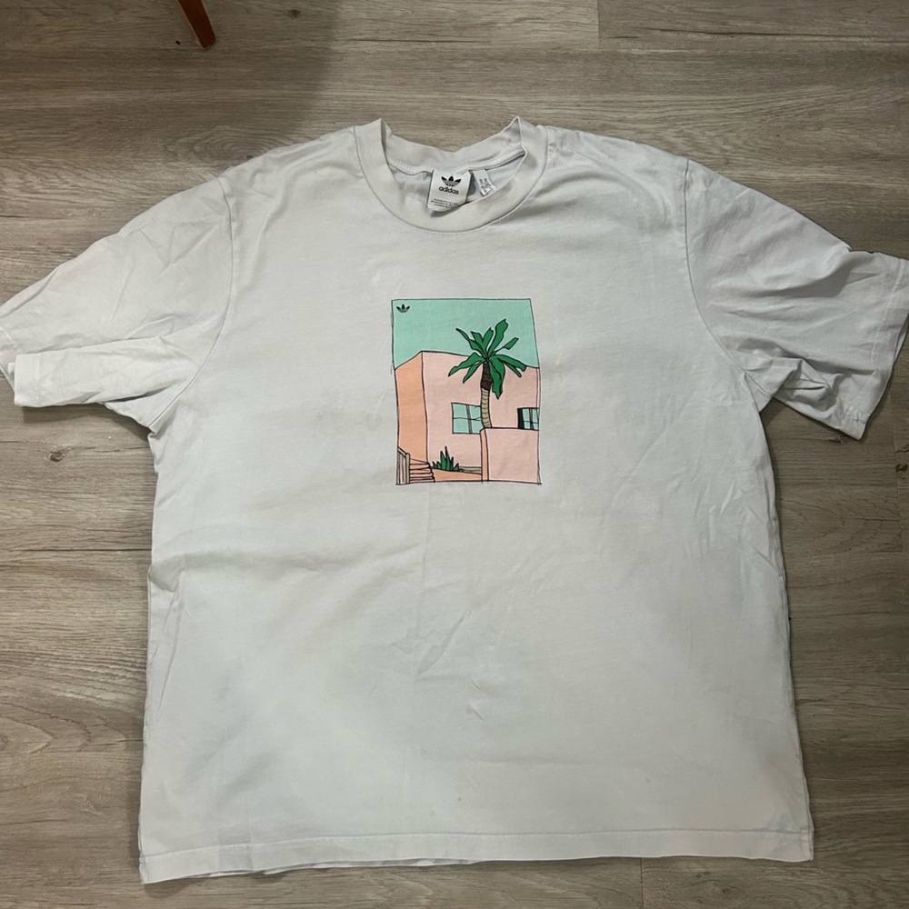 Adidas Coastal Palm Tree T-Shirt